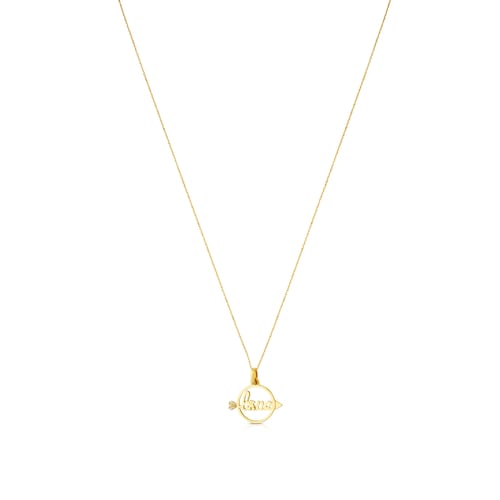 Gold San Valentin Necklace with Diamond
