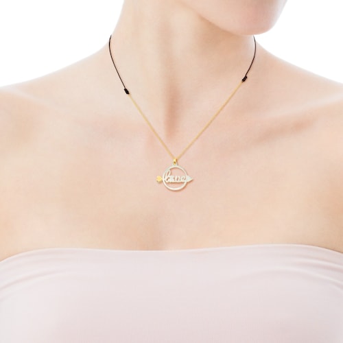 Gold San Valentin Necklace with Mother-of-Pearl