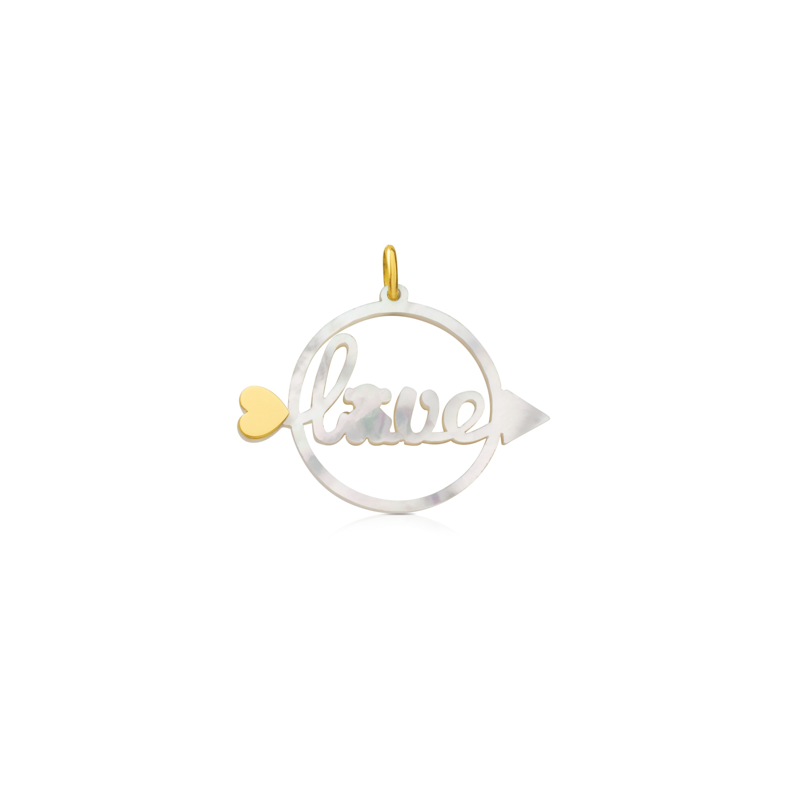 Gold San Valentin Pendant with Mother-of-Pearl | TOUS