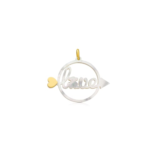 Gold San Valentin Pendant with Mother-of-Pearl