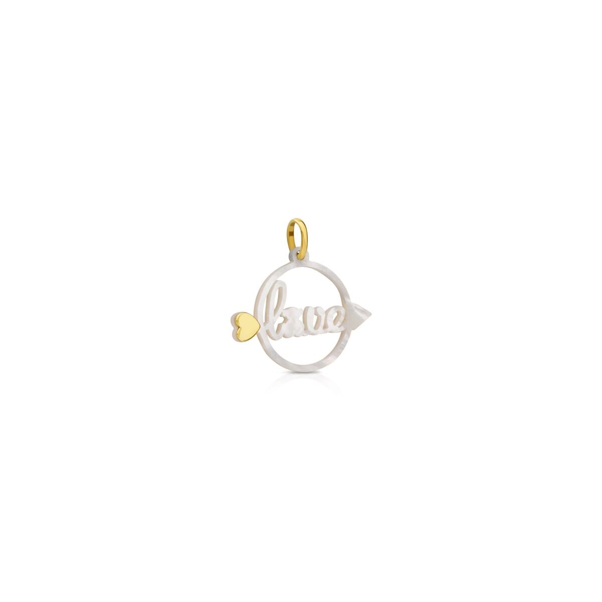 Gold San Valentin Pendant with Mother-of-Pearl