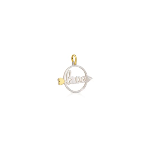 Gold San Valentin Pendant with Mother-of-Pearl