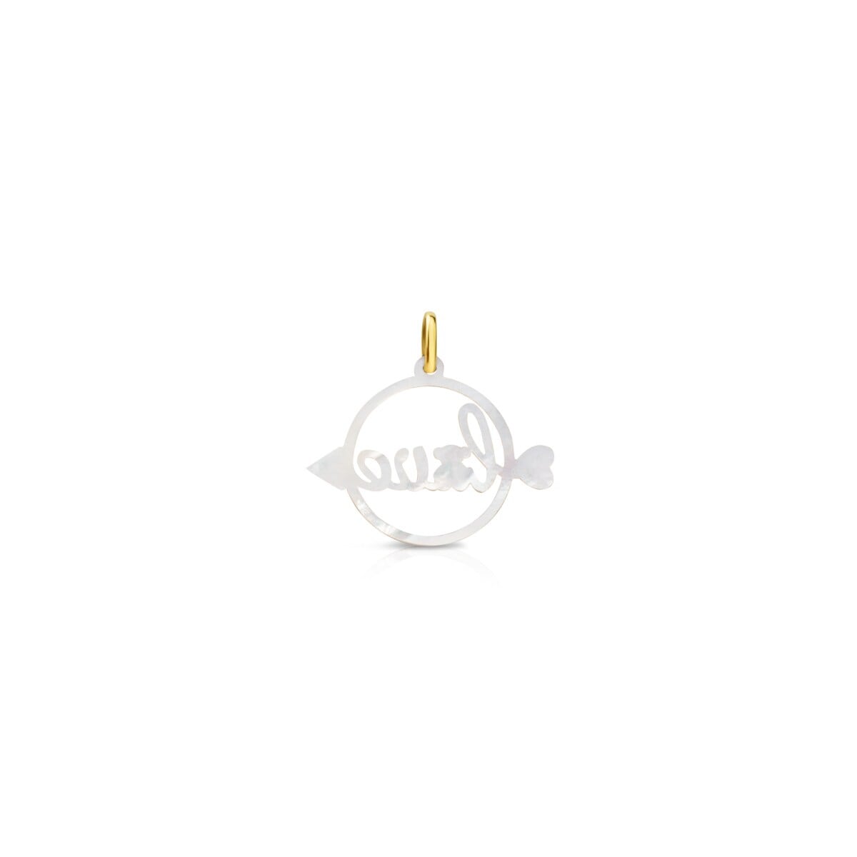 Gold San Valentin Pendant with Mother-of-Pearl