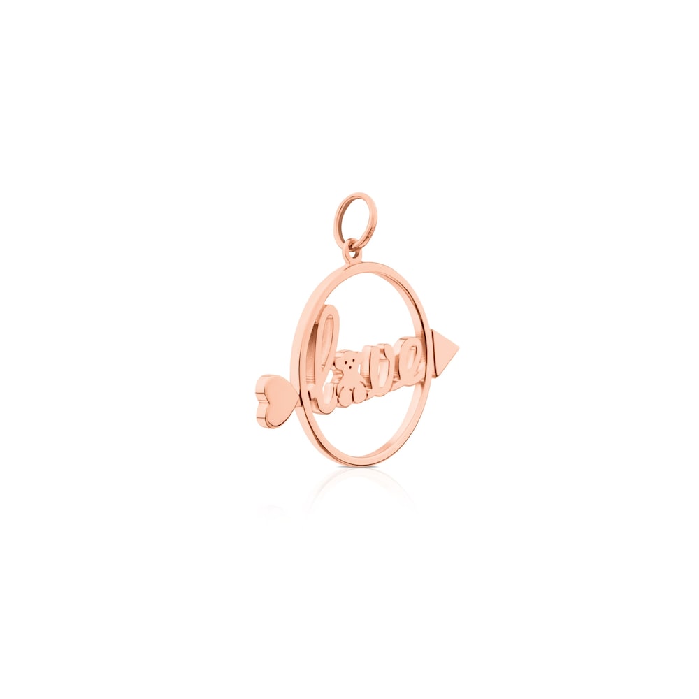 Colgante San Valentín con baño de oro rosa 18 kt sobre plata image number 1