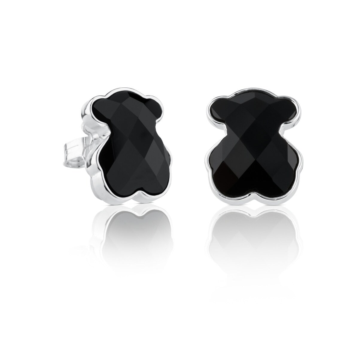 Tous - Pendientes De Plata Y Ónix Facetado Tous Color - Plateado