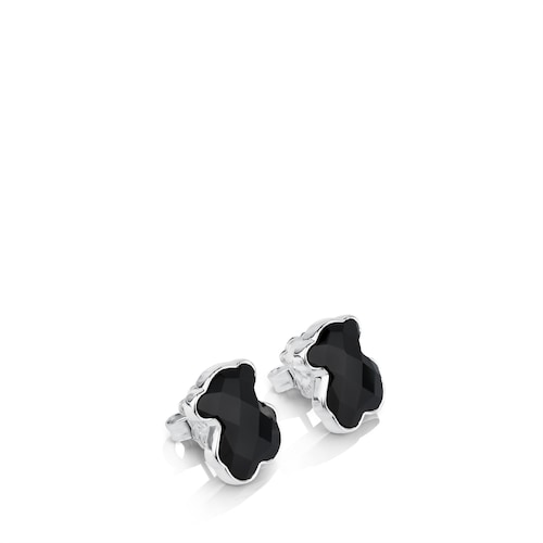 Pendientes de plata y ónix facetado TOUS Color