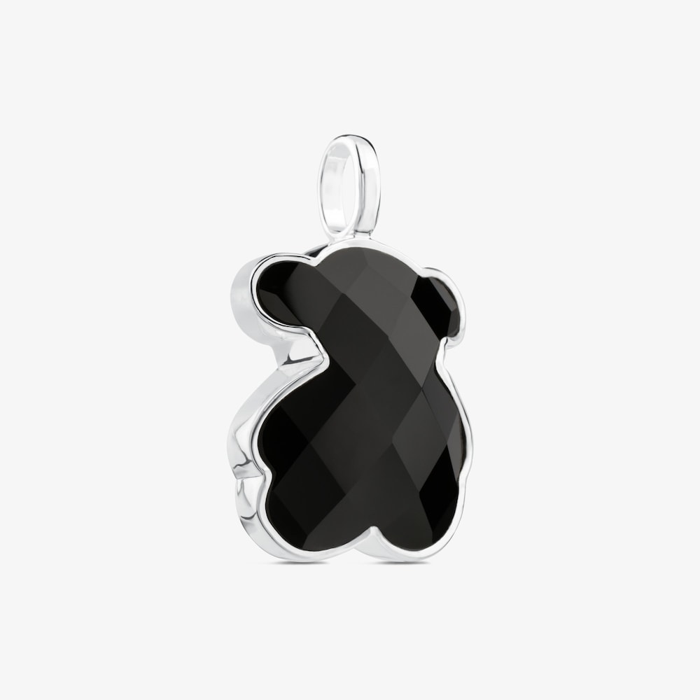 Colgante de plata con &oacute;nix facetado motivo oso TOUS Color