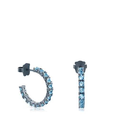 ATELIER Orecchini in titanio con topazi