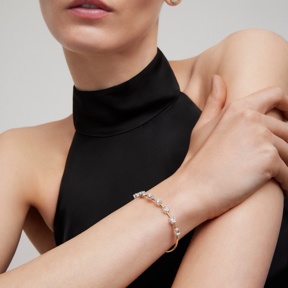 Pulsera de oro y oro blanco con diamantes TOUS ATELIER UNIQUE PIECES image number 3
