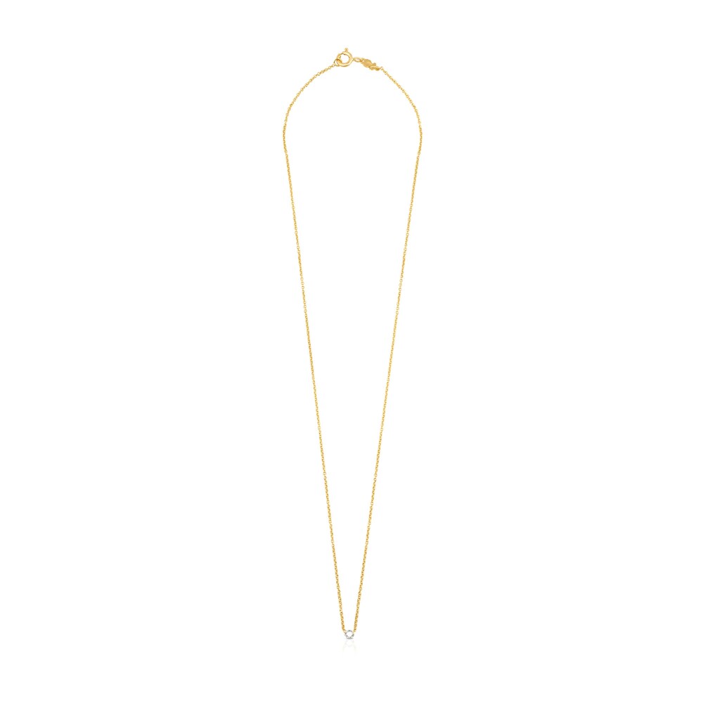 Collar ATELIER Diamonds de oro con diamante de talla de rosa