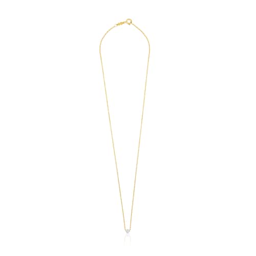 Collar ATELIER Diamonds de oro con diamante de talla de rosa