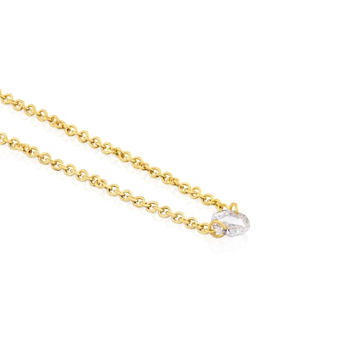 Collar ATELIER Diamonds de oro con diamante de talla de rosa