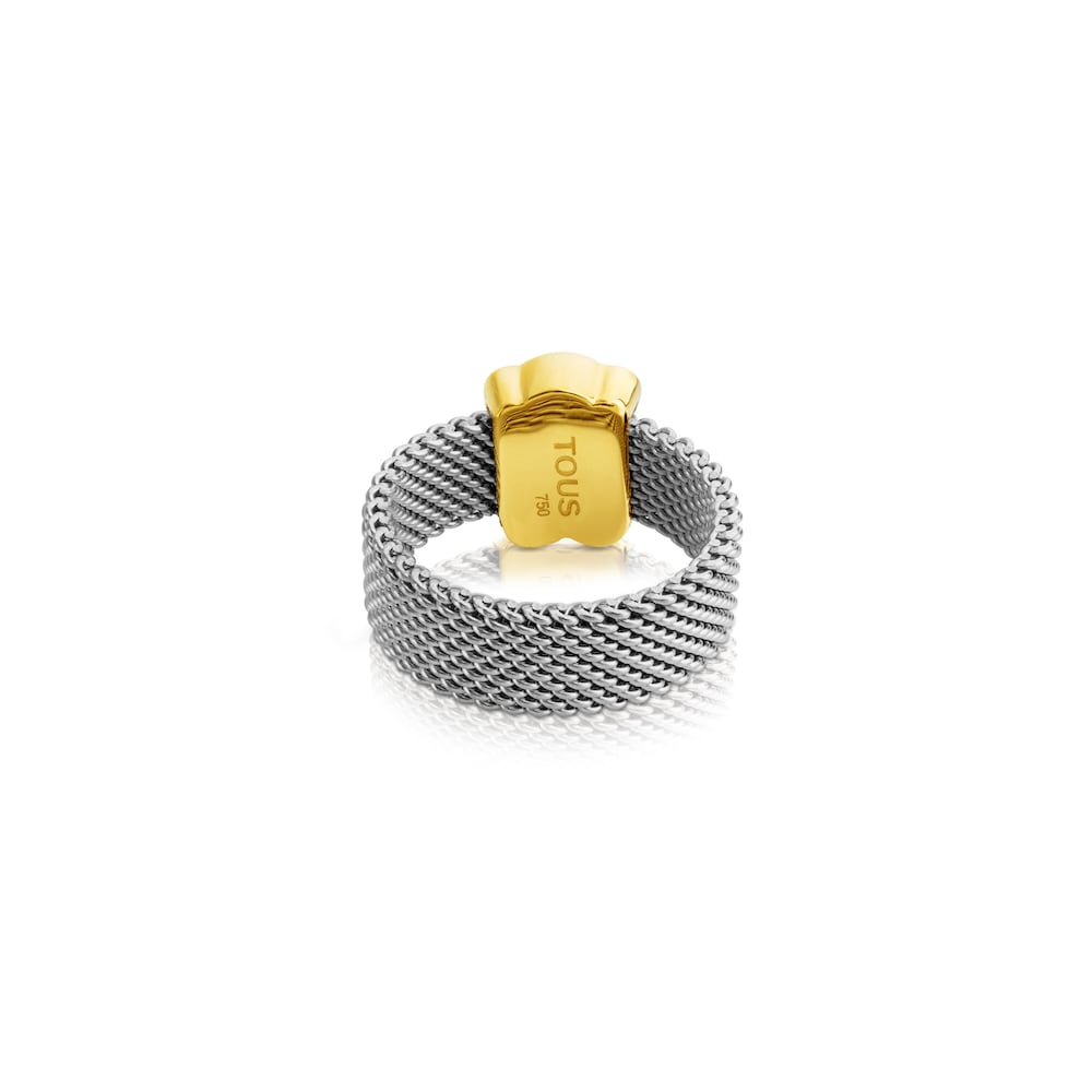Anillo de acero motivo oso Sweet Dolls image number 1