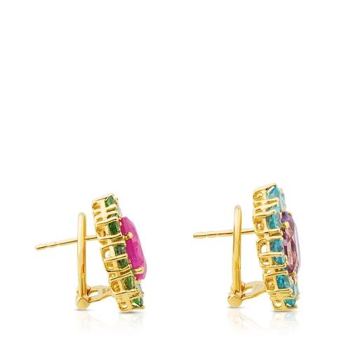 Arracades ATELIER Tea Time d'Or amb Gemmes