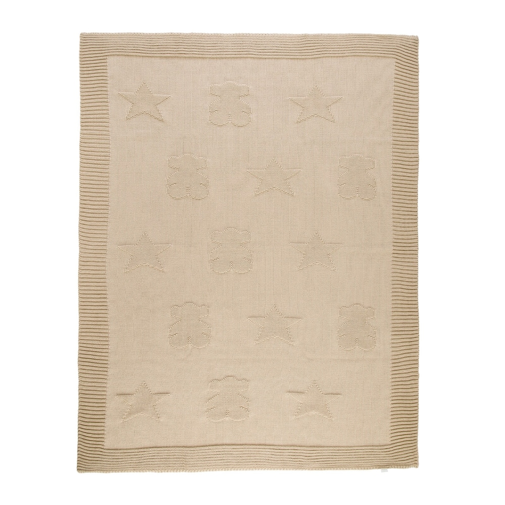 Nile stars and bears blanket in Beige