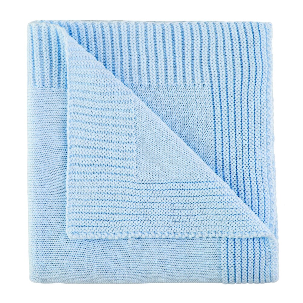 Nile stars and bears blanket in Sky Blue