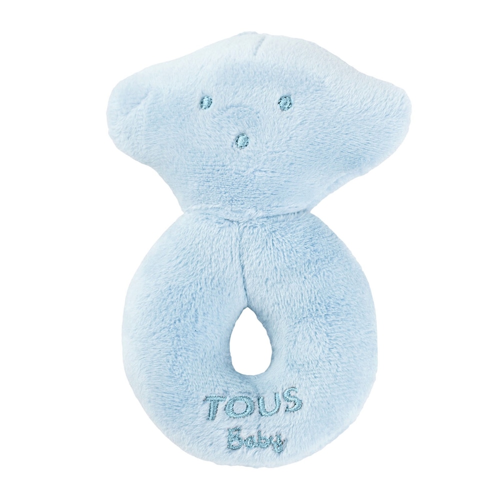 Sky Blue TOUS Bear rattle