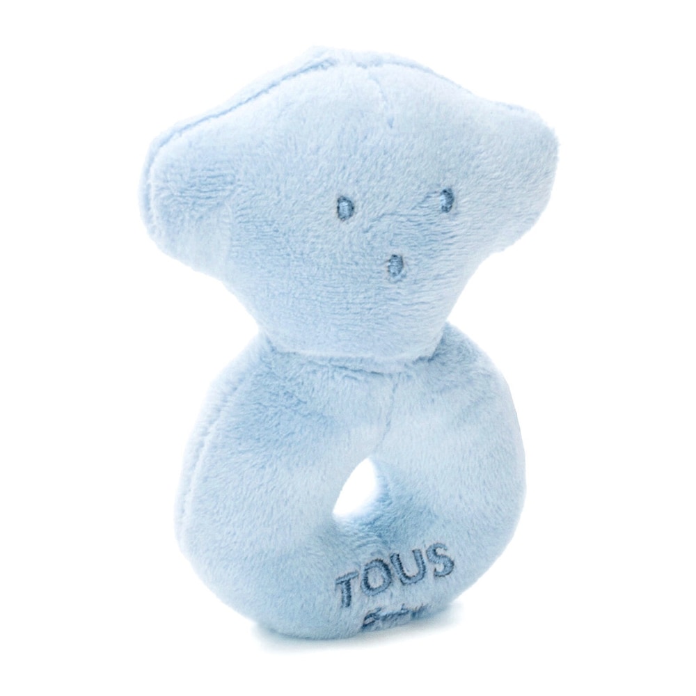Sky Blue TOUS Bear rattle