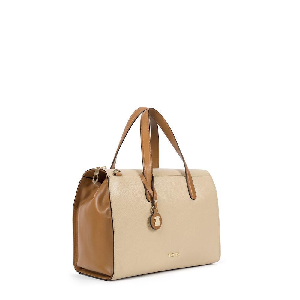 Bowling Rose Bear de Piel en color cuero-beige image number 1