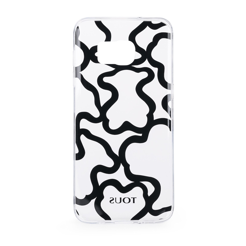 Funda de m&oacute;vil Samsung Galaxy S7 Edge Kaos transparente en color negro