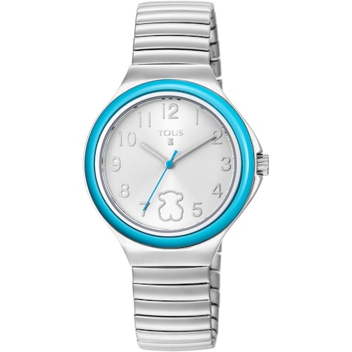 Steel Easy Watch with mint bezel image number 0
