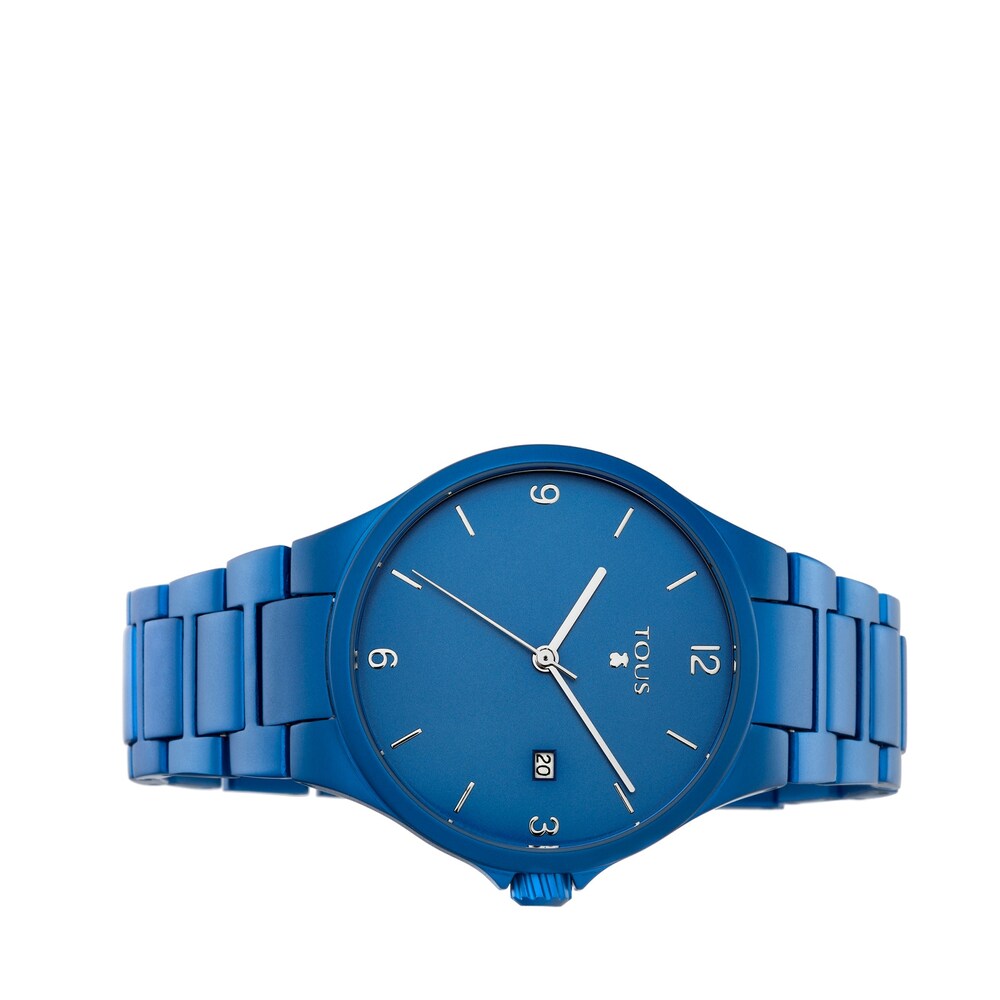Blue anodized aluminum Motion Aluminio Watch