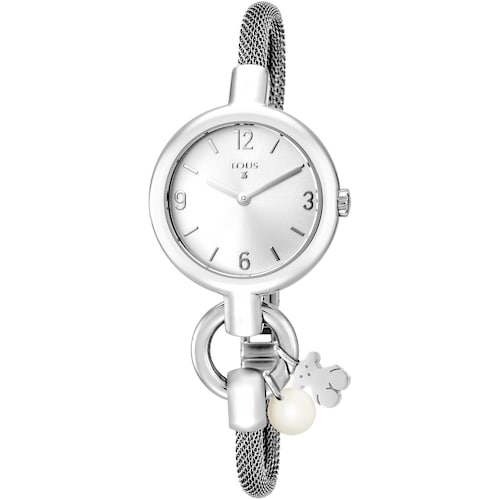 Reloj analógico Hold Charms de acero