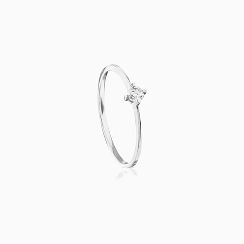 Anillo de oro blanco con diamante TOUS Brillants