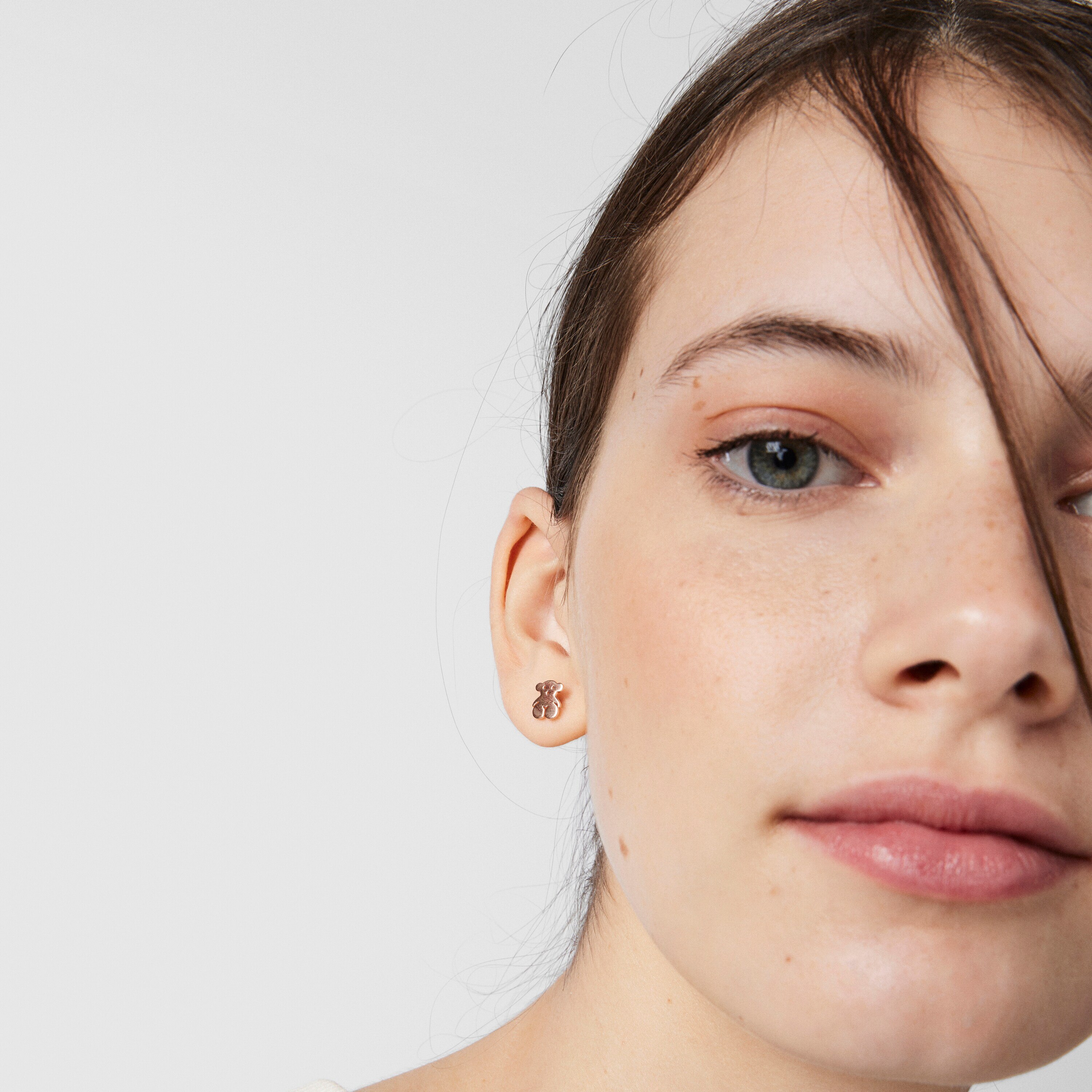 Rose Vermeil Silver Sweet Dolls Earrings