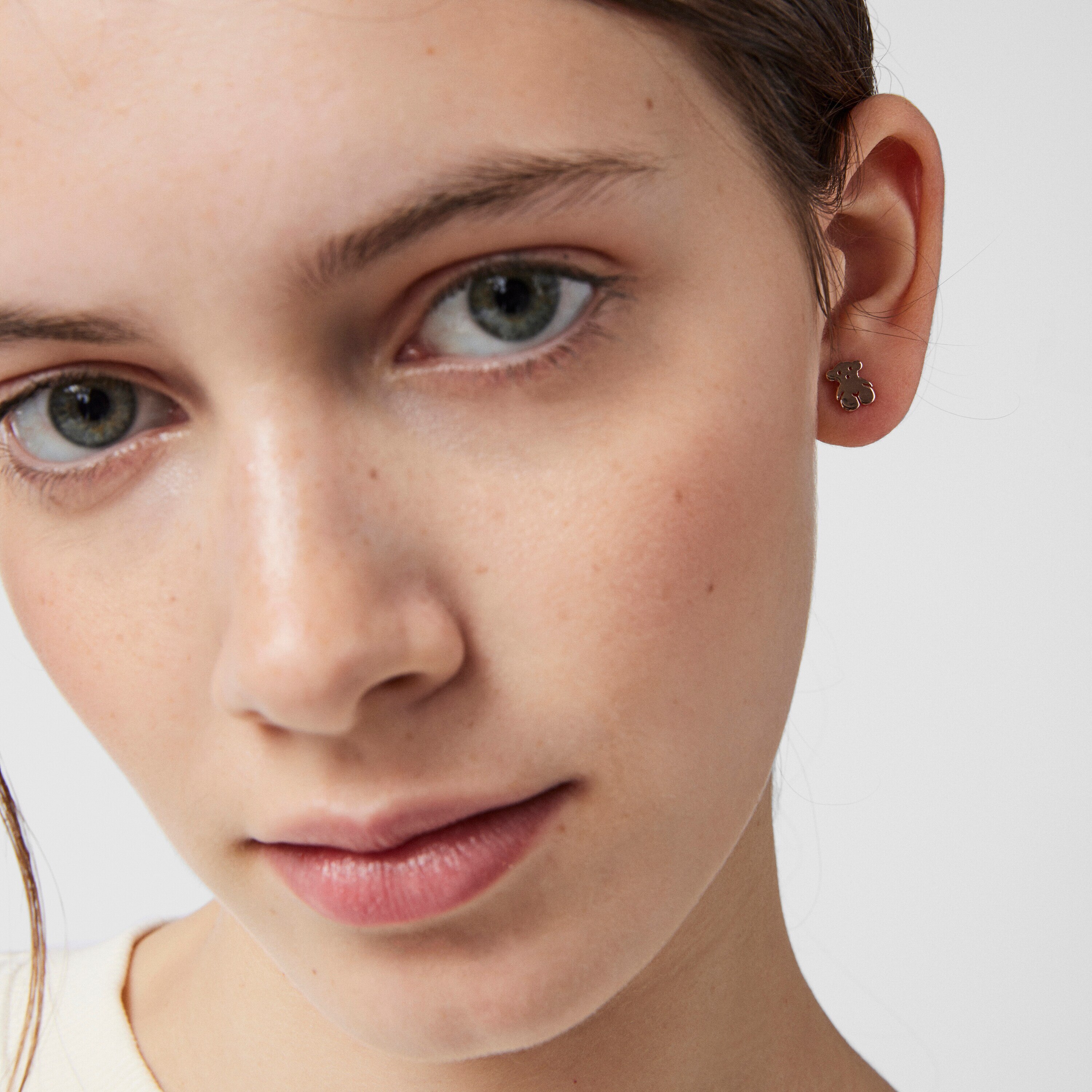 Rose Vermeil Silver Sweet Dolls Earrings