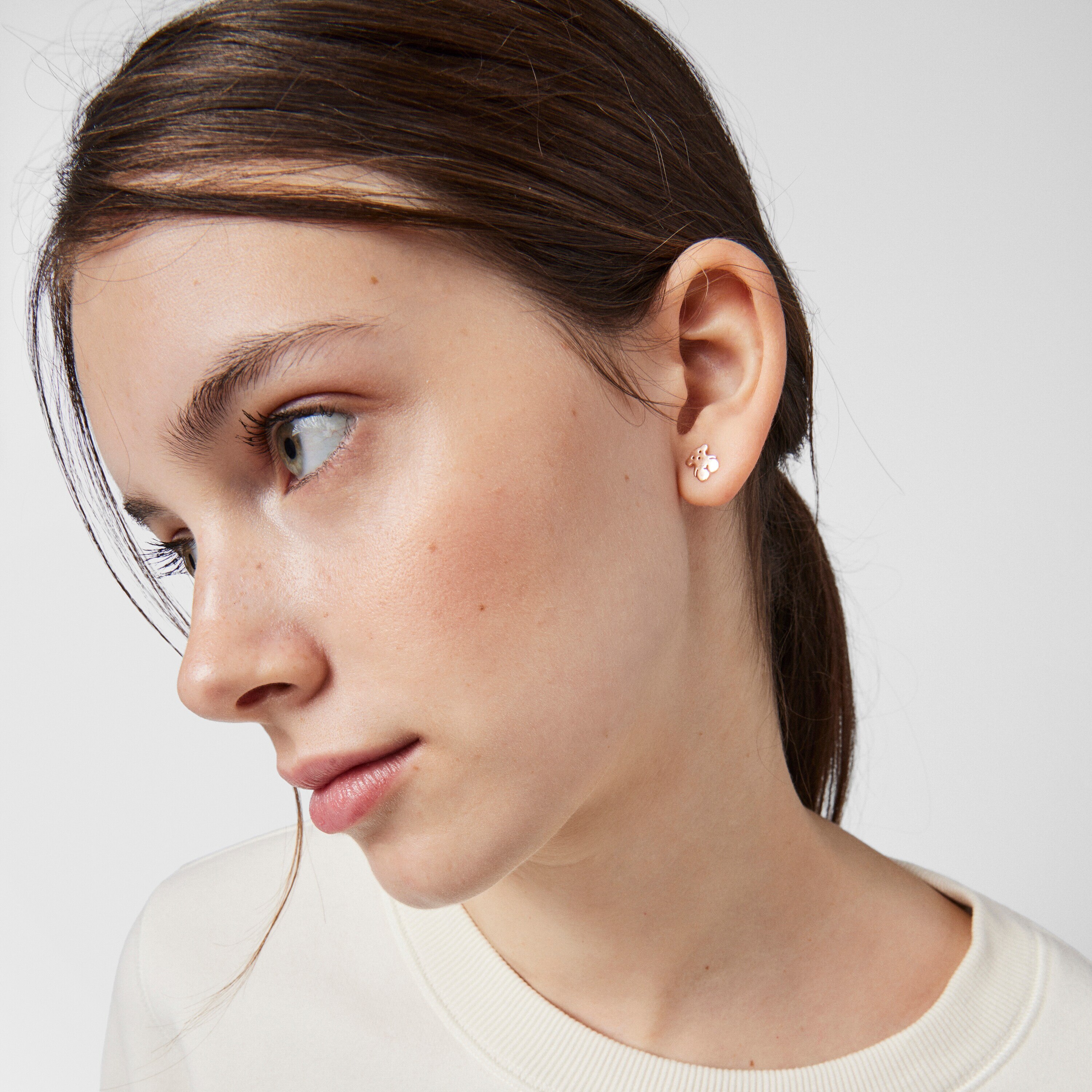 Rose Vermeil Silver Sweet Dolls Earrings