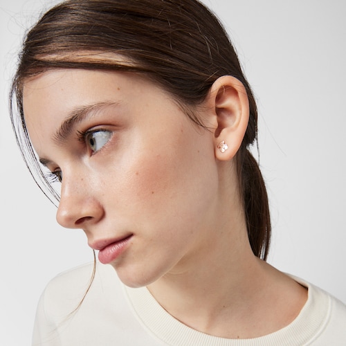 Rose Vermeil Silver Sweet Dolls Earrings