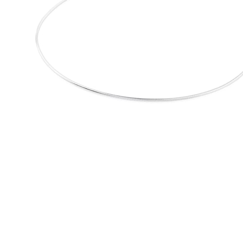 Collaret cord&oacute; de plata, 40 cm Chain