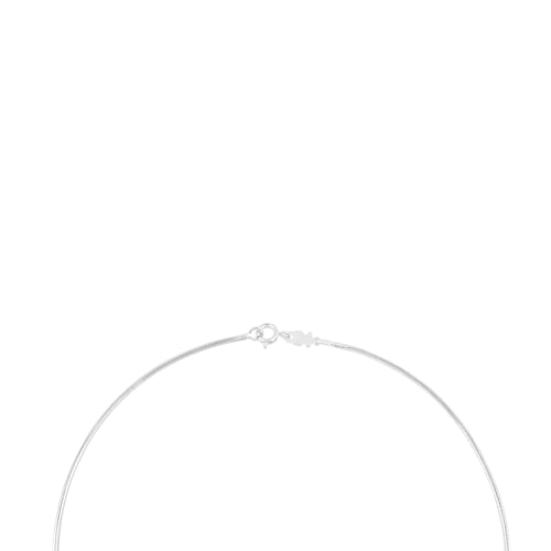 Collaret cord&oacute; de plata, 40 cm Chain