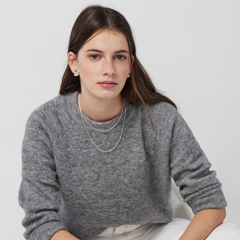 Gargantilla cord&oacute;n de plata, 40 cm Chain