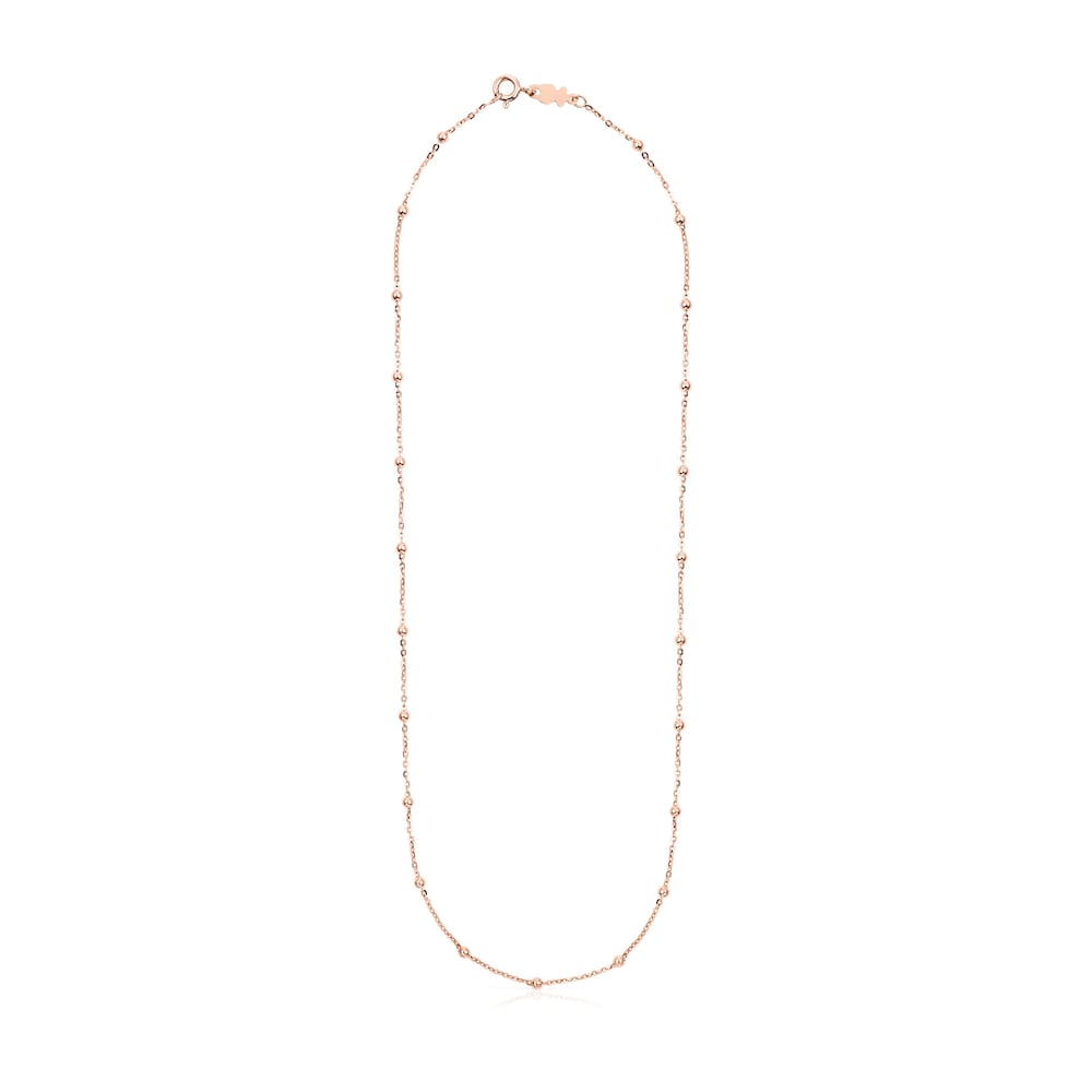 Rose Vermeil Silver TOUS Chain Choker 45cm