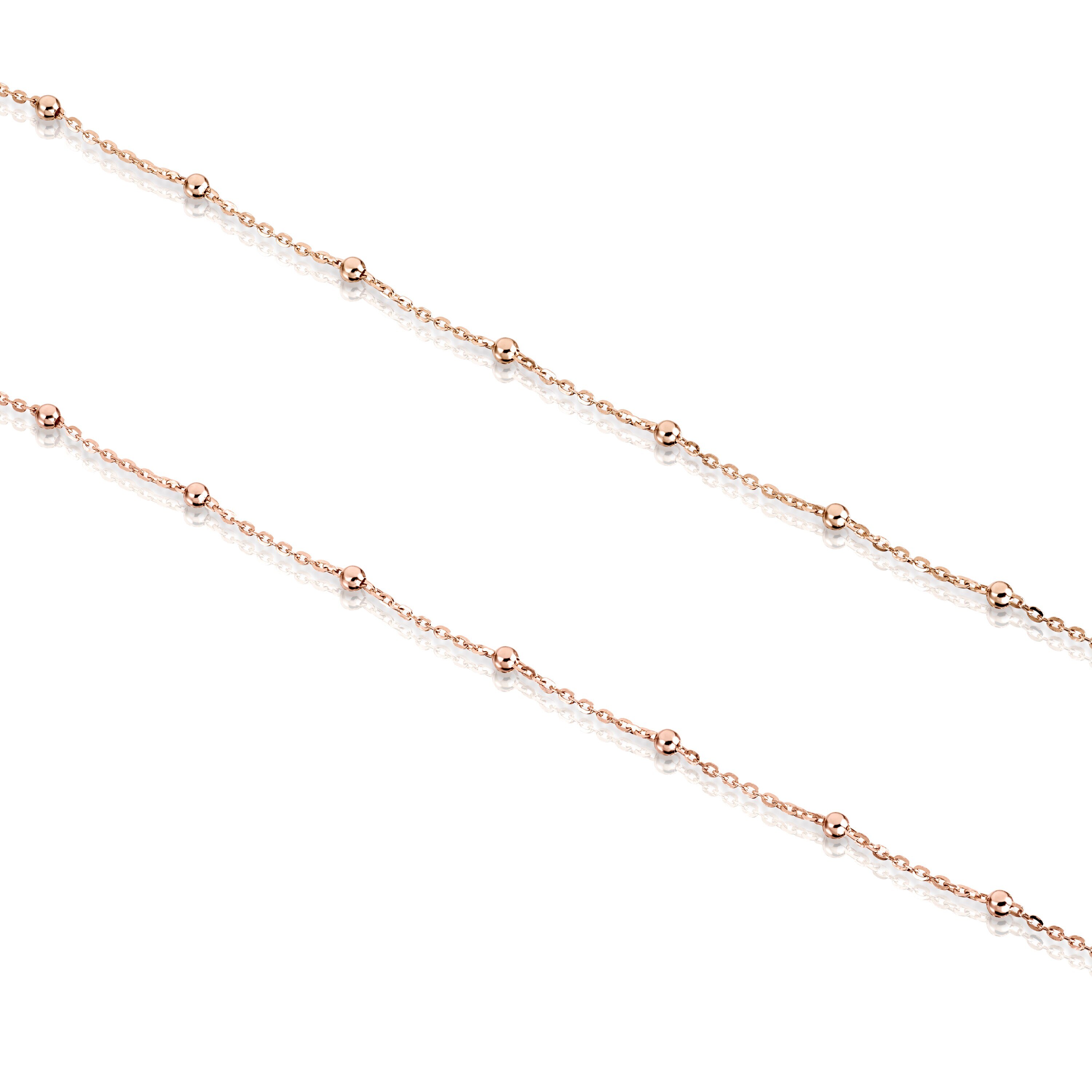 Rose Vermeil Silver TOUS Chain Choker 45cm.