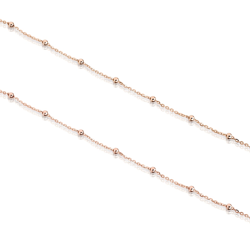 Rose Vermeil Silver TOUS Chain Choker 45cm