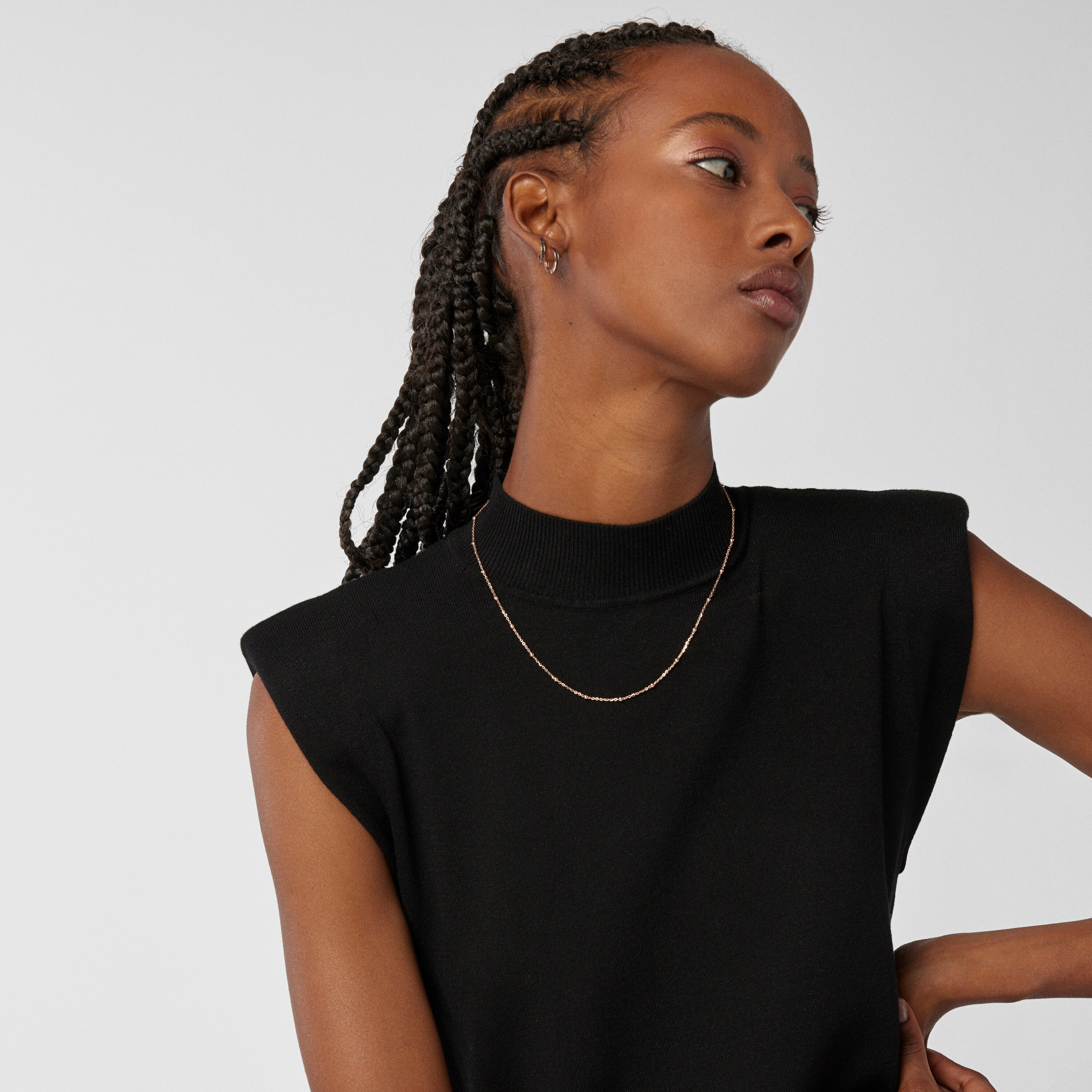 Rose 18K gold vermeil TOUS Chain Choker 45cm.