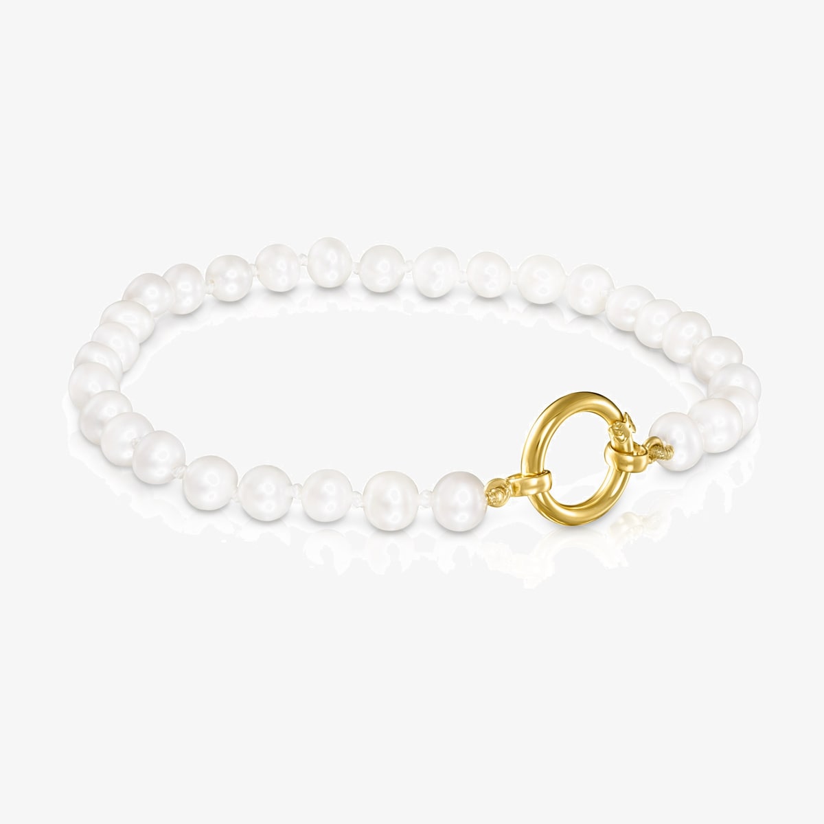 Tous - Pulsera De Perlas Y Oro Hold - Blanco