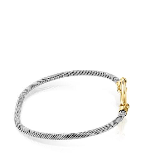 Gold and Steel Hold Bracelet