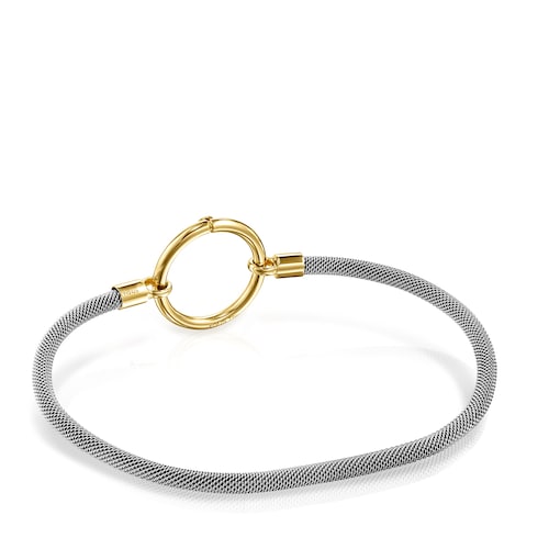 Gold and Steel Hold Bracelet