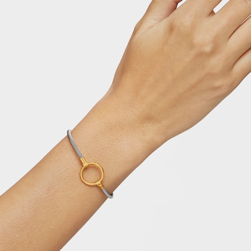 Gold and Steel Hold Bracelet