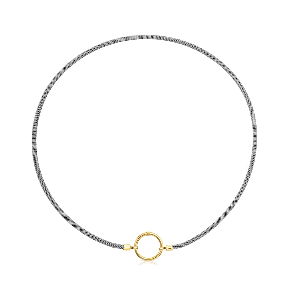 Collar de oro y acero Hold