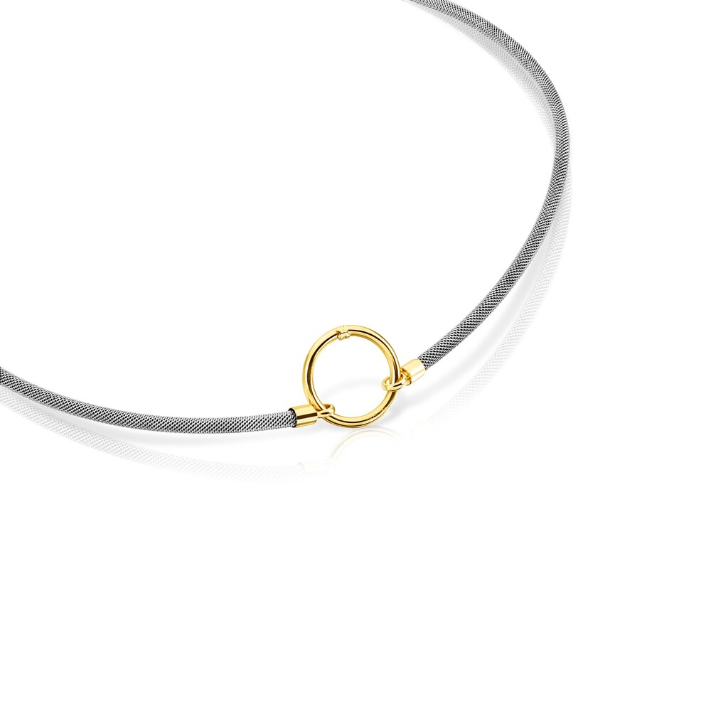 Collar de oro y acero Hold