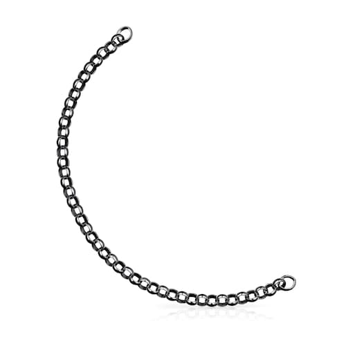 Pulsera de plata dark silver 17cm. Hold