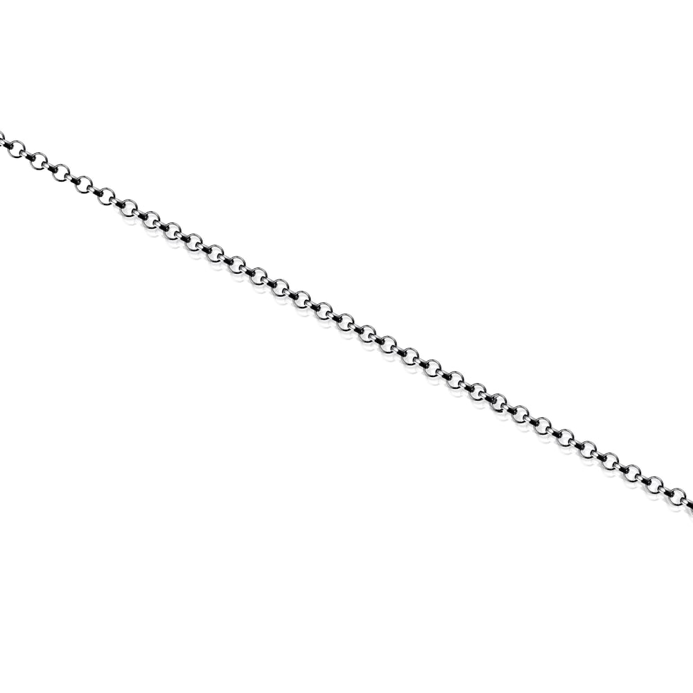 Pulsera de plata dark silver 17cm. Hold