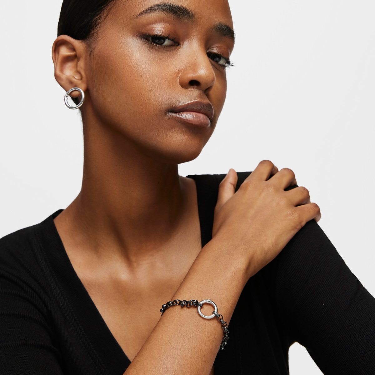Dark Silver Hold BraceleTOUS 69-100
