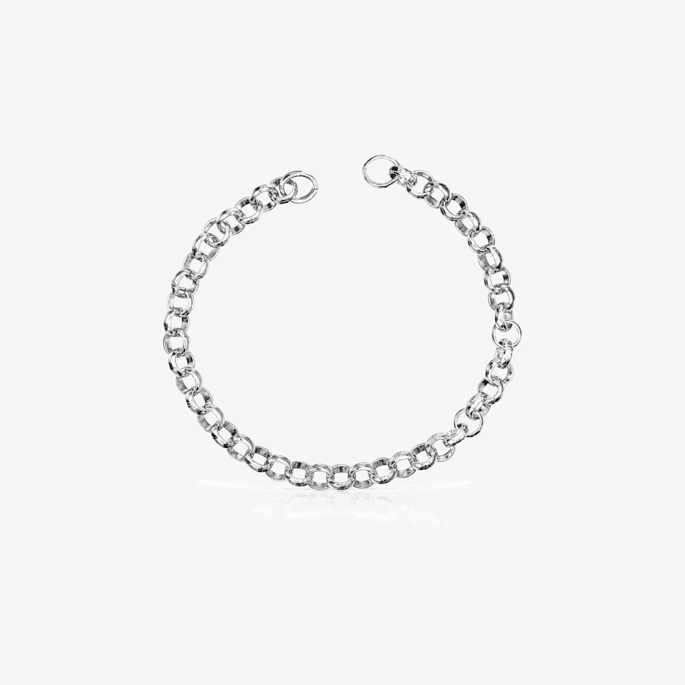 Bracciale in argento 17 cm. Presa