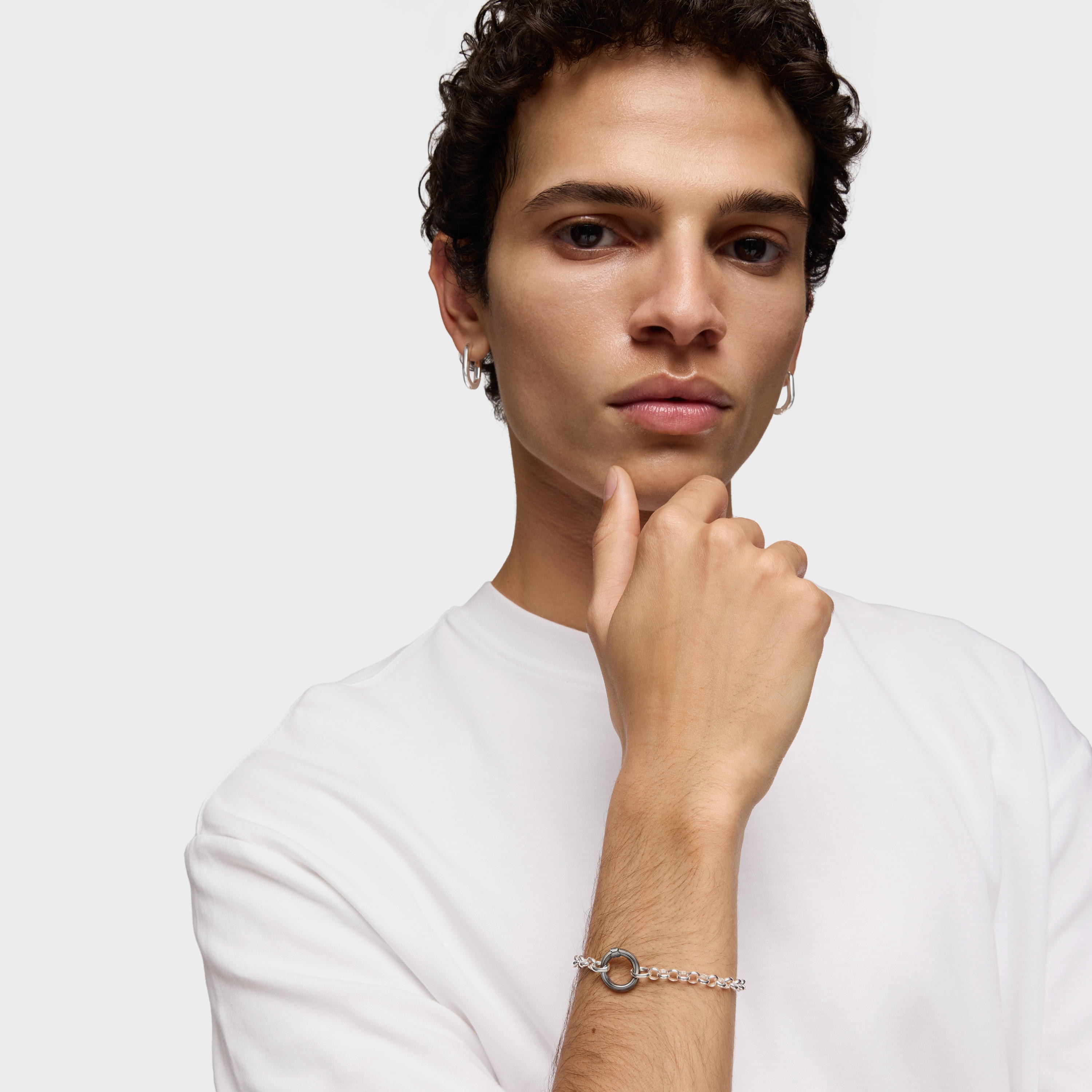 Silver TOUS Hold Bracelet 17cm.